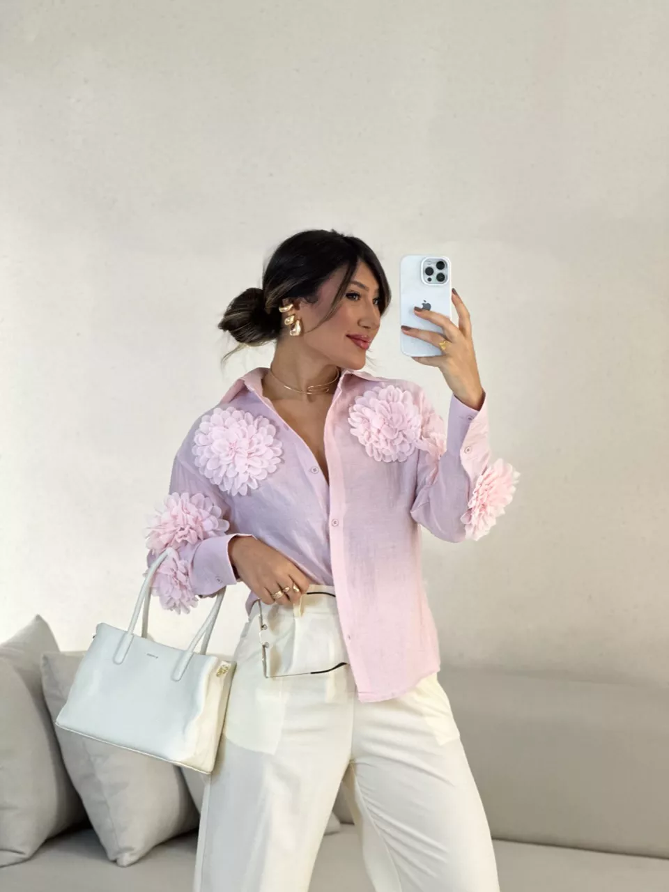 CAMISA MIA FLOR BABY PINK
