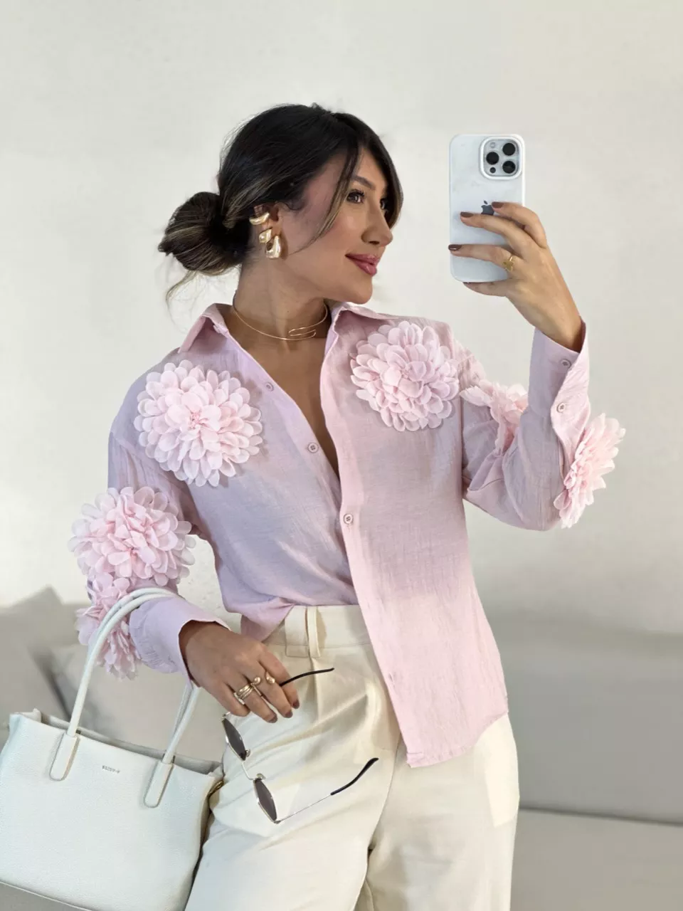 CAMISA MIA FLOR BABY PINK