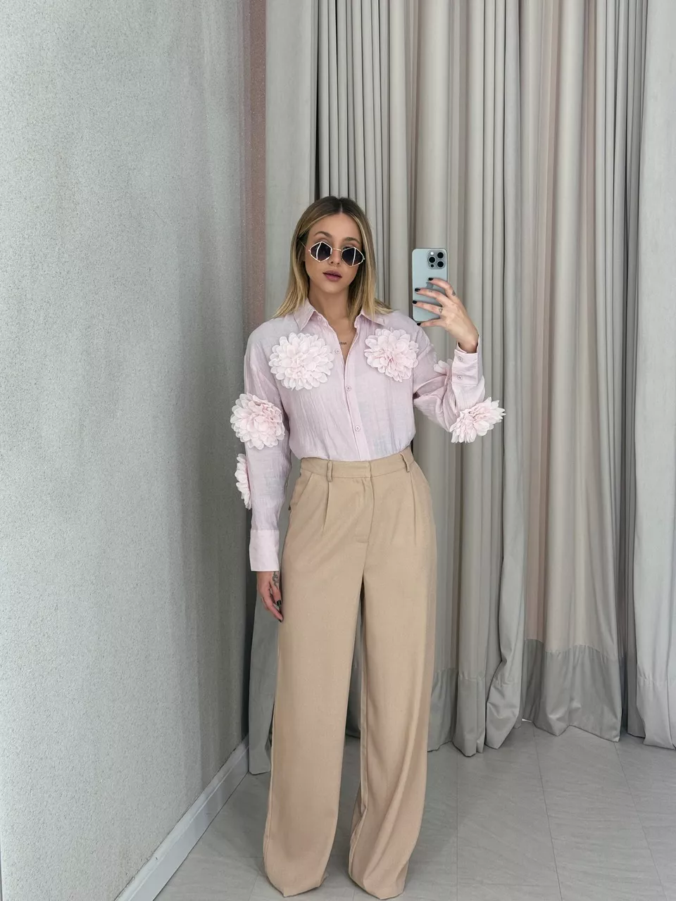 CAMISA MIA FLOR BABY PINK