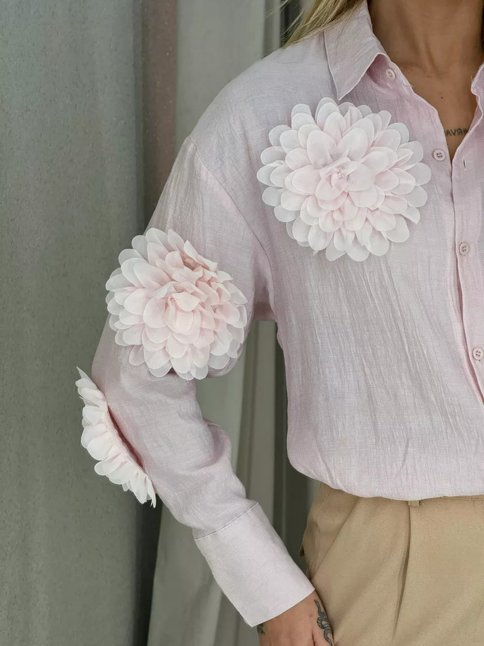 CAMISA MIA FLOR BABY PINK
