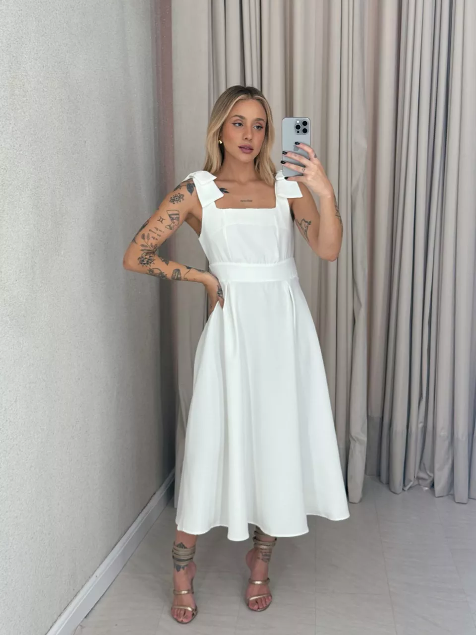 VESTIDO MARISA LAÇO OFF - 0061290048 - CAROLLA FERRARO