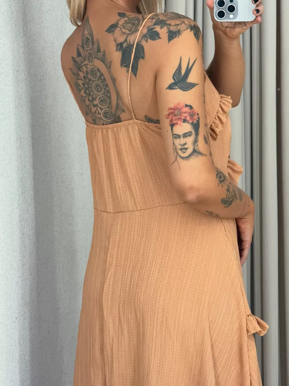 VESTIDO TRANCOSO CF BOHO Caramelo