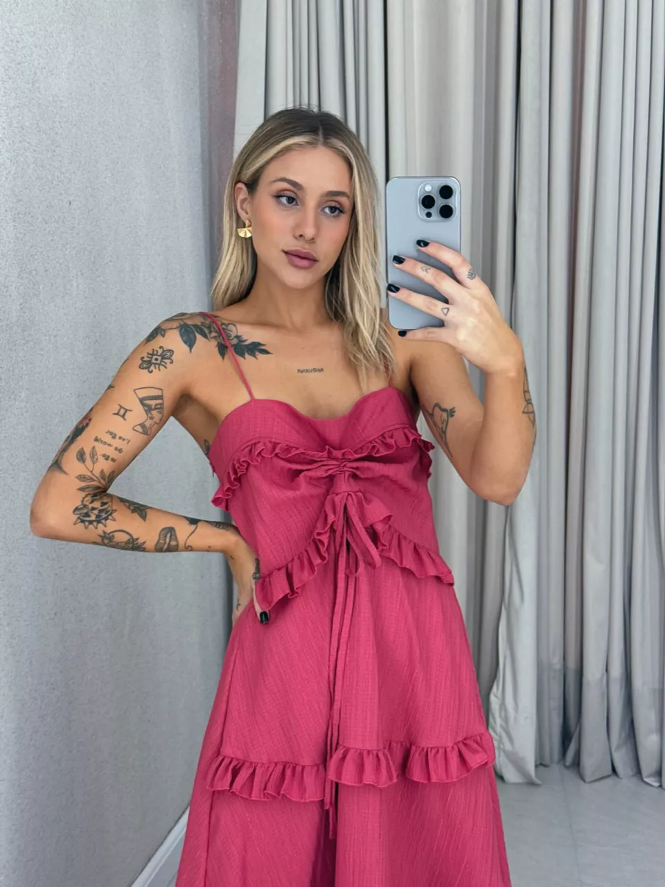 VESTIDO TRANCOSO CF BOHO Goiaba