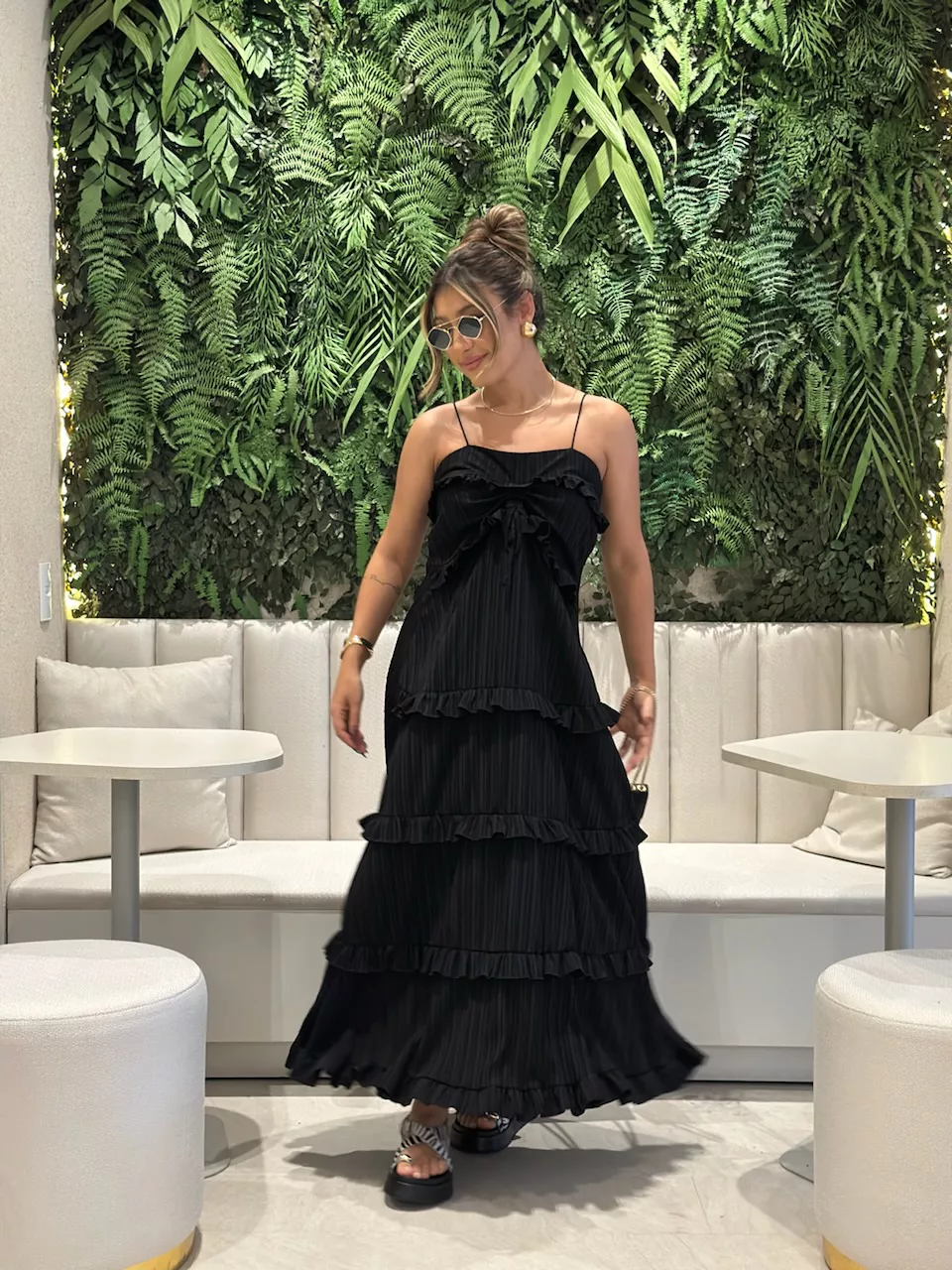 VESTIDO TRANCOSO CF BOHO preto - 0061330032 - CAROLLA FERRARO