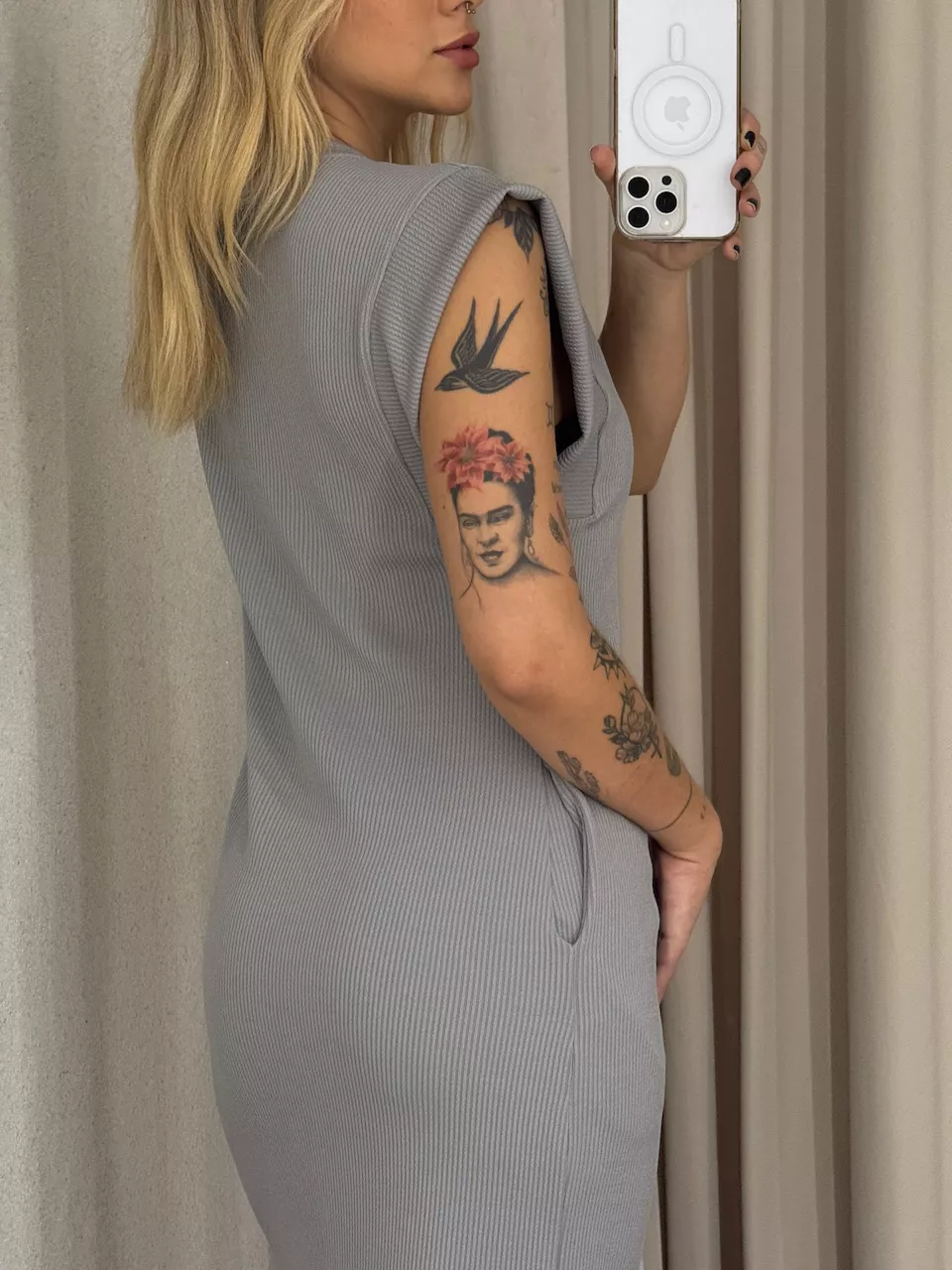 VESTIDO VERA MUSCLE CINZA