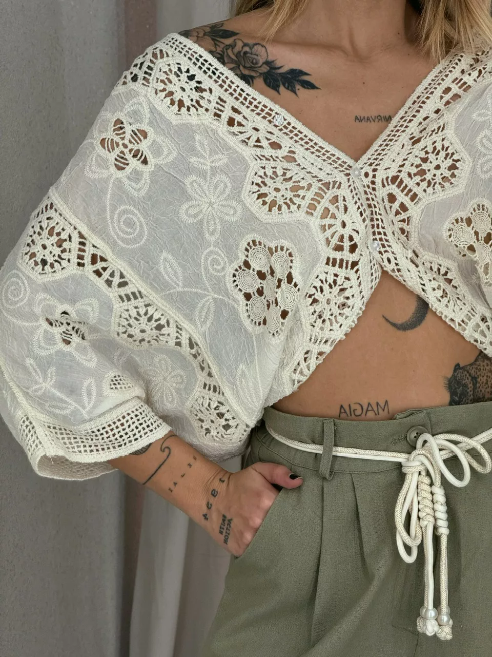 KIMONO MARIANA CROCHÊ CRU