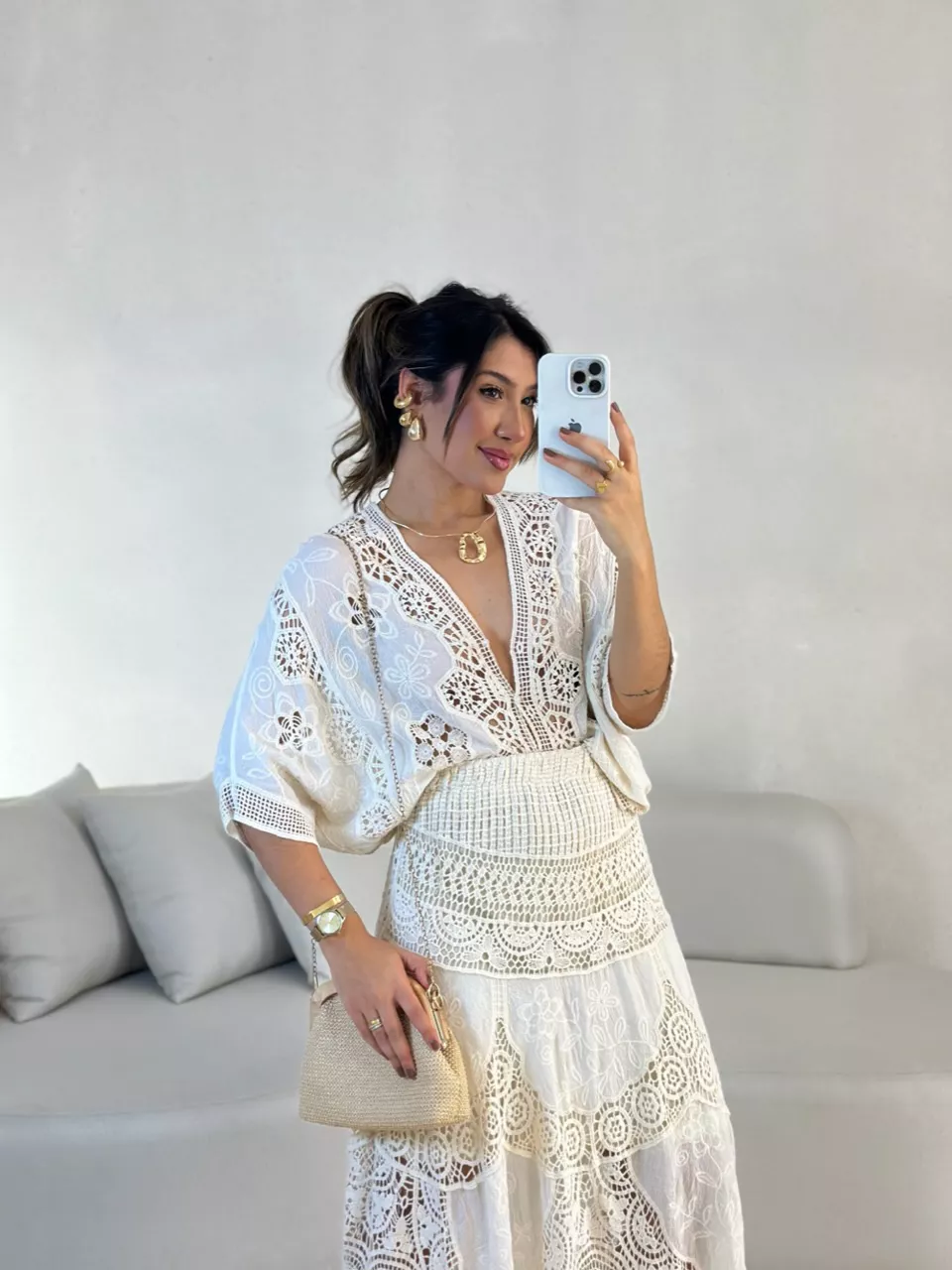 KIMONO MARIANA CROCHÊ CRU