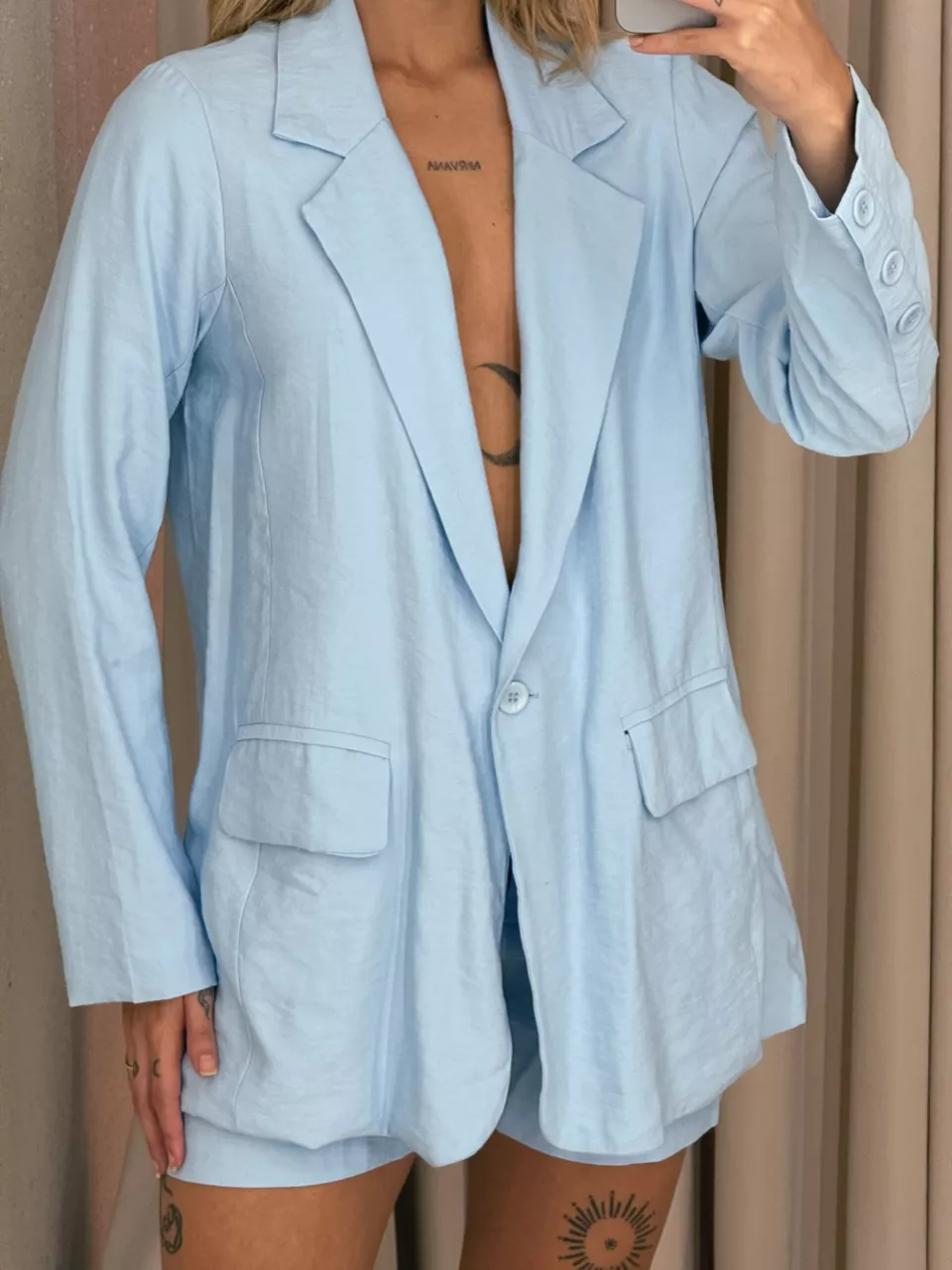 CONJUNTO ESMERALDA BLAZER AZUL