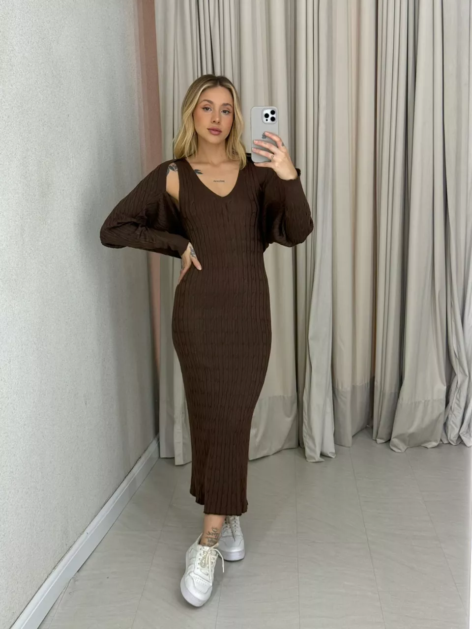 CONJUNTO MALTA Tricot MARROM - 0064360054 - CAROLLA FERRARO