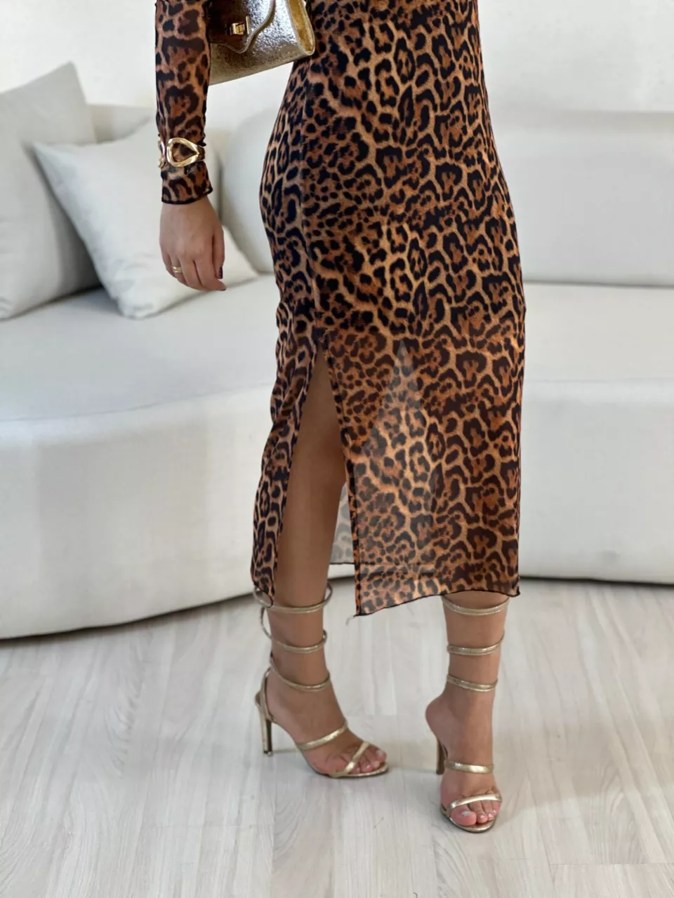 VESTIDO PIETRA TULE ONÇA