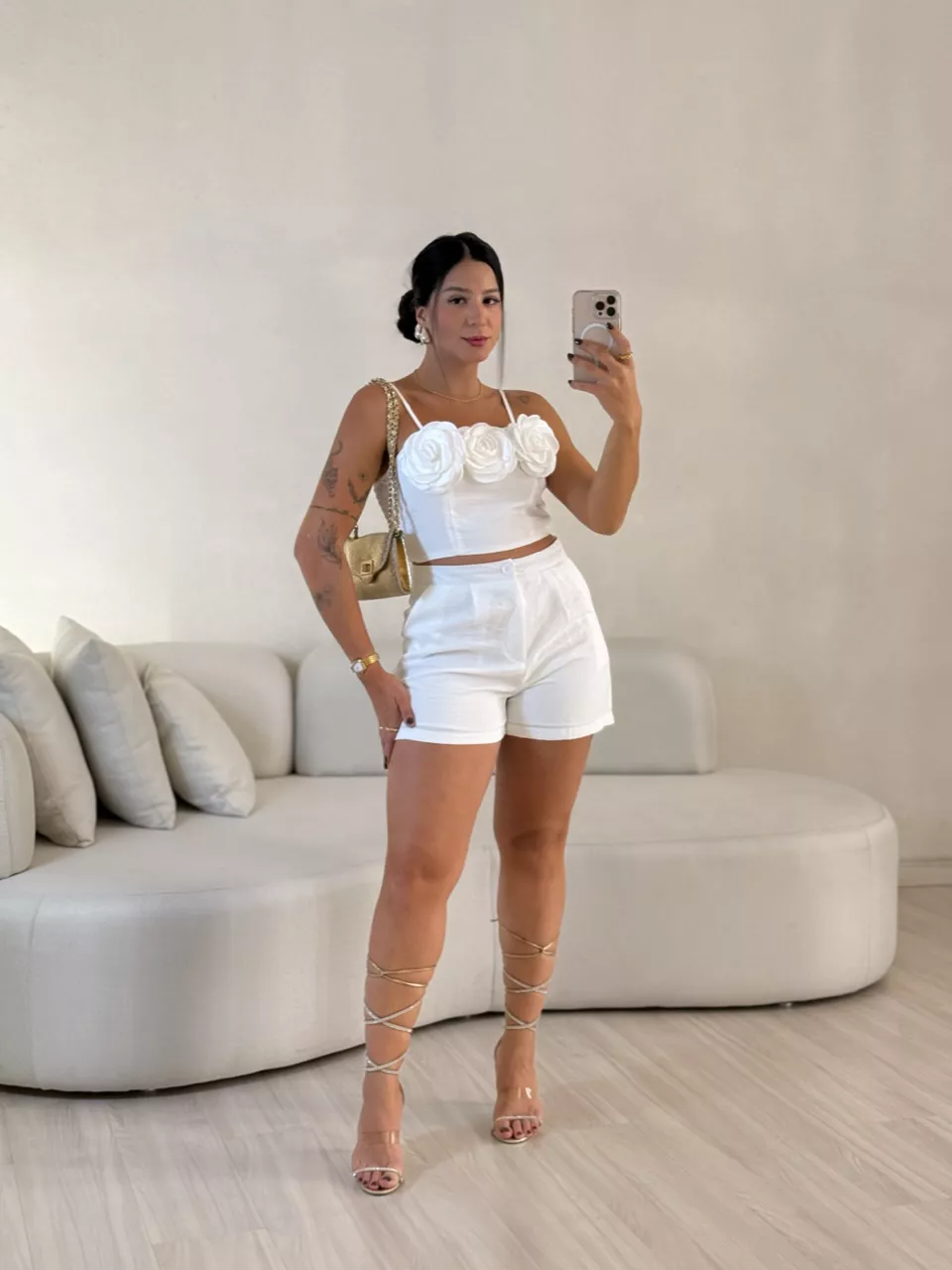 CONJUNTO LEANDRA FLOR OFF - 0057370048 - CAROLLA FERRARO