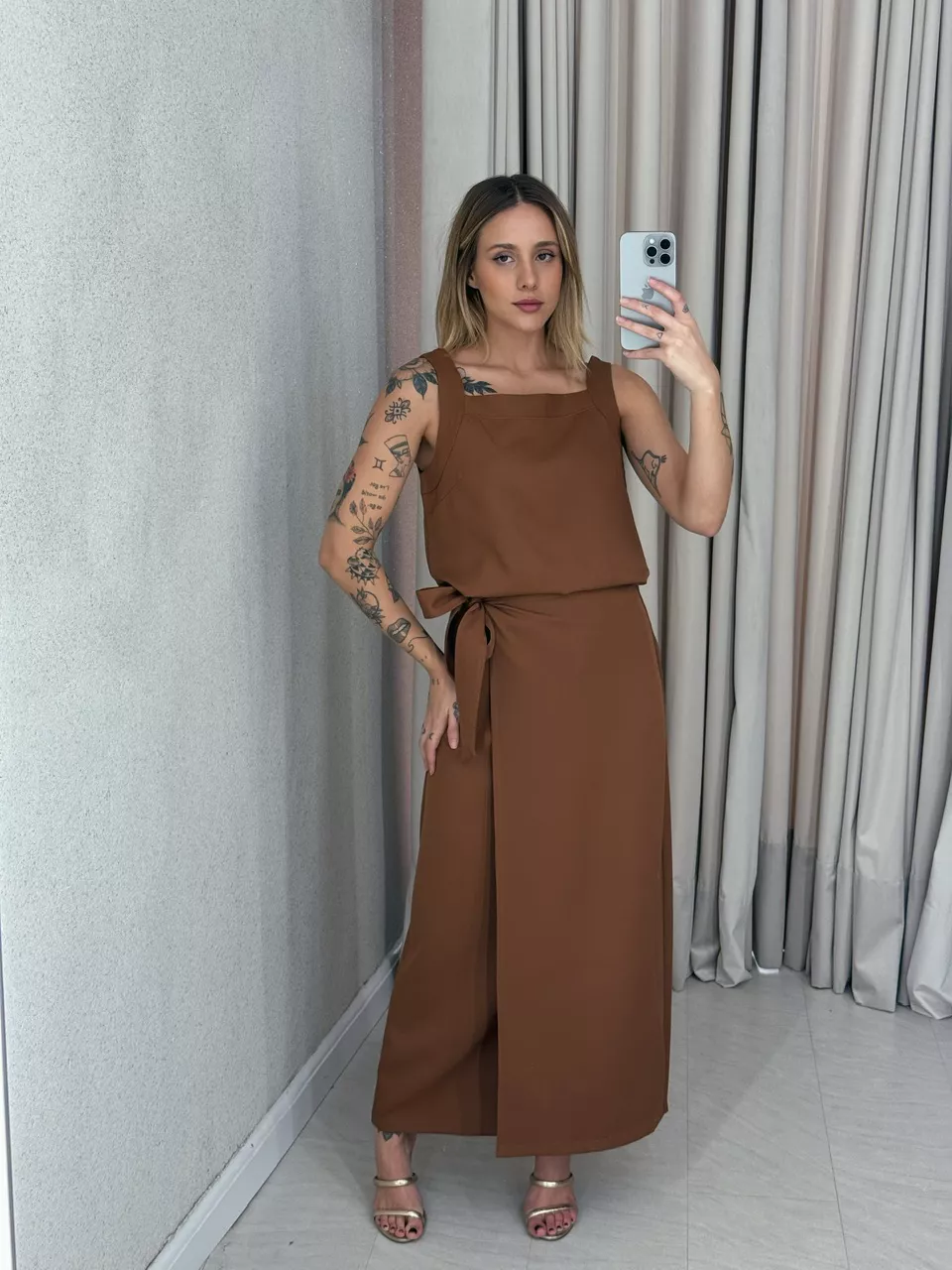 CONJUNTO VALENTINA SAIA Marrom