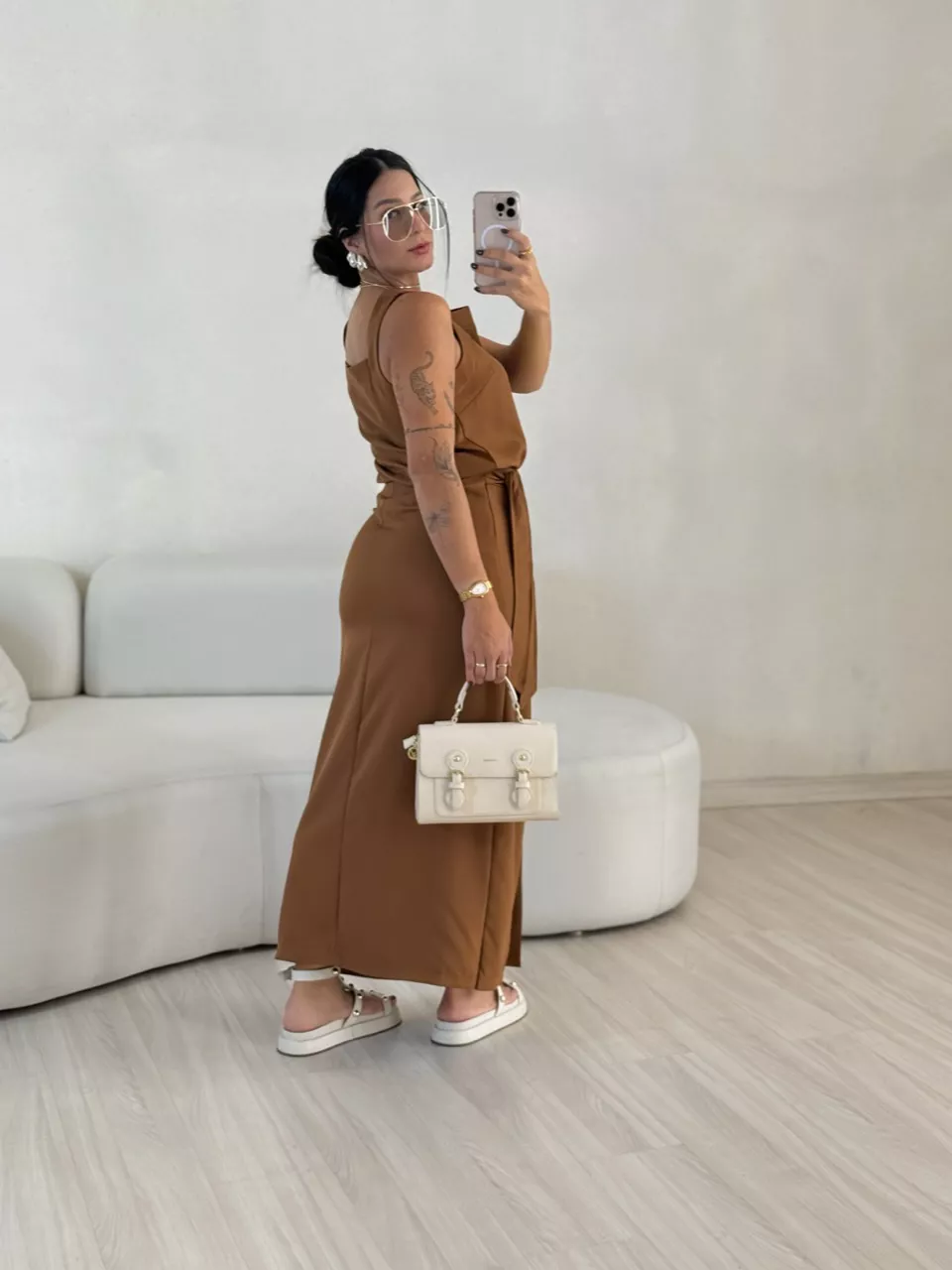 CONJUNTO VALENTINA SAIA Marrom