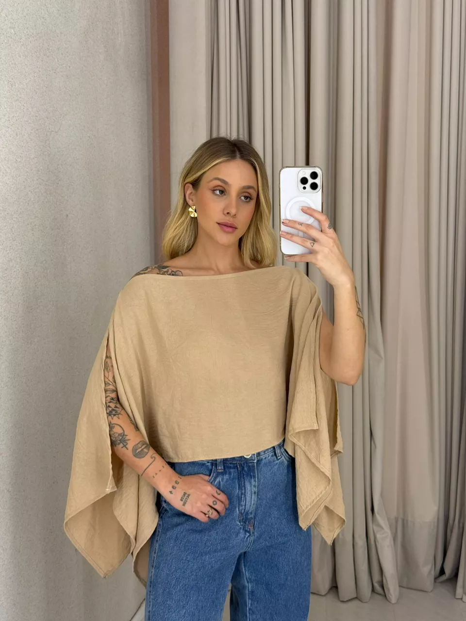 CROPPED BRUNA CAPA NUDE - 0063570049 - CAROLLA FERRARO