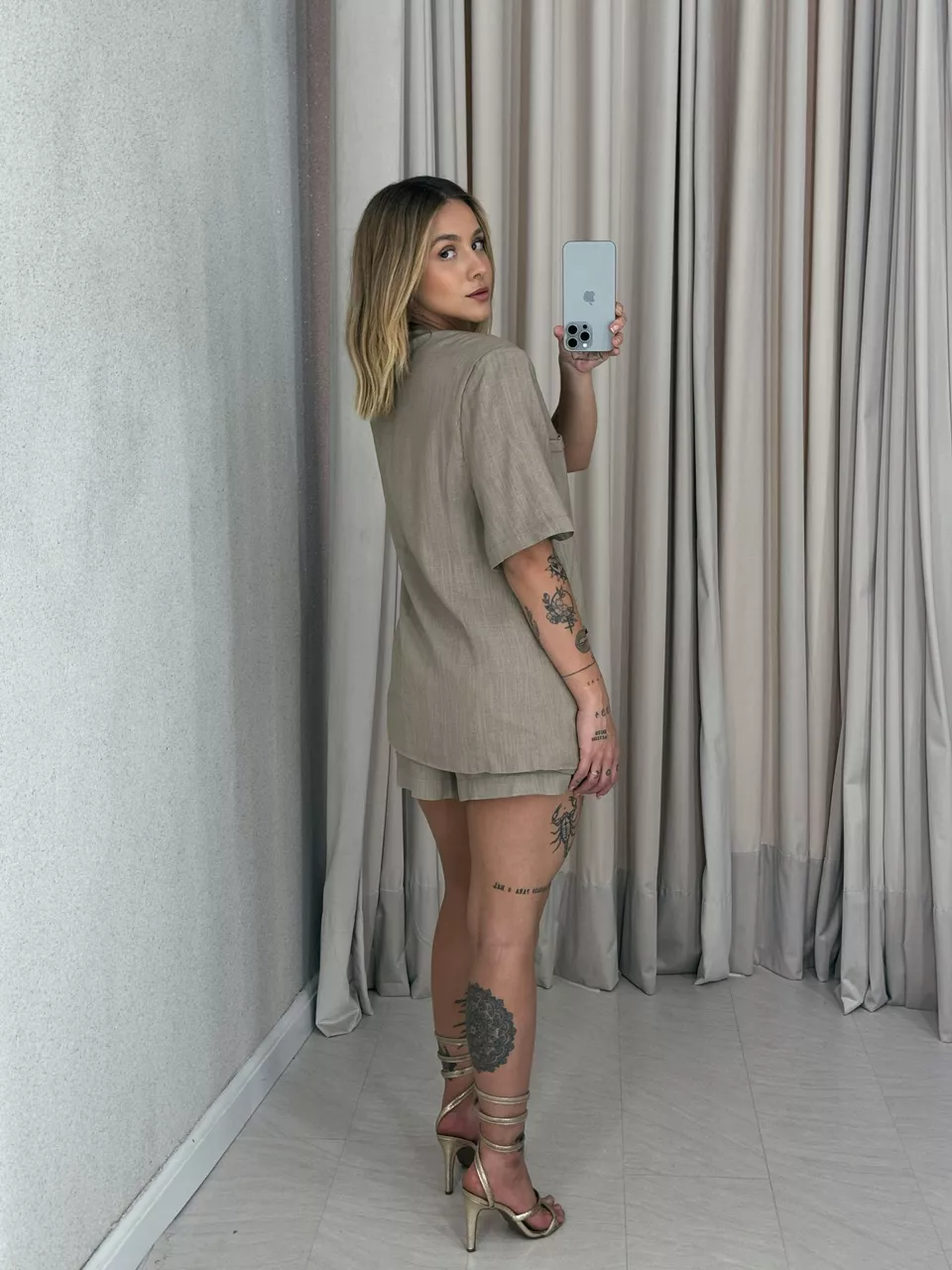CONJUNTO KAUANY. Short Nude