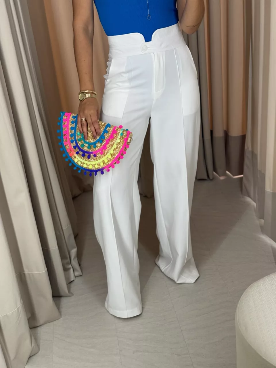 CALÇA LETÍCIA PANTALONA OFF - 0047770048 - CAROLLA FERRARO