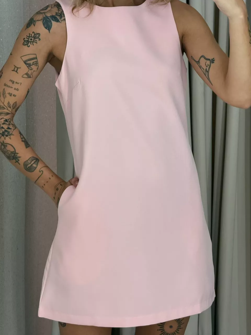VESTIDO MAYLA CURTO Rosa Claro