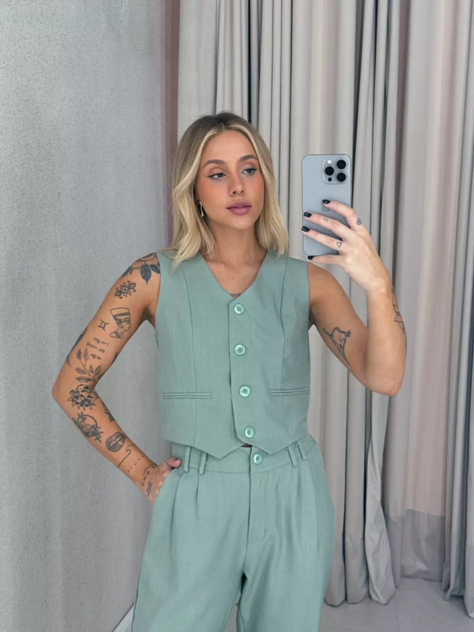CONJUNTO AYLLA Calça verde