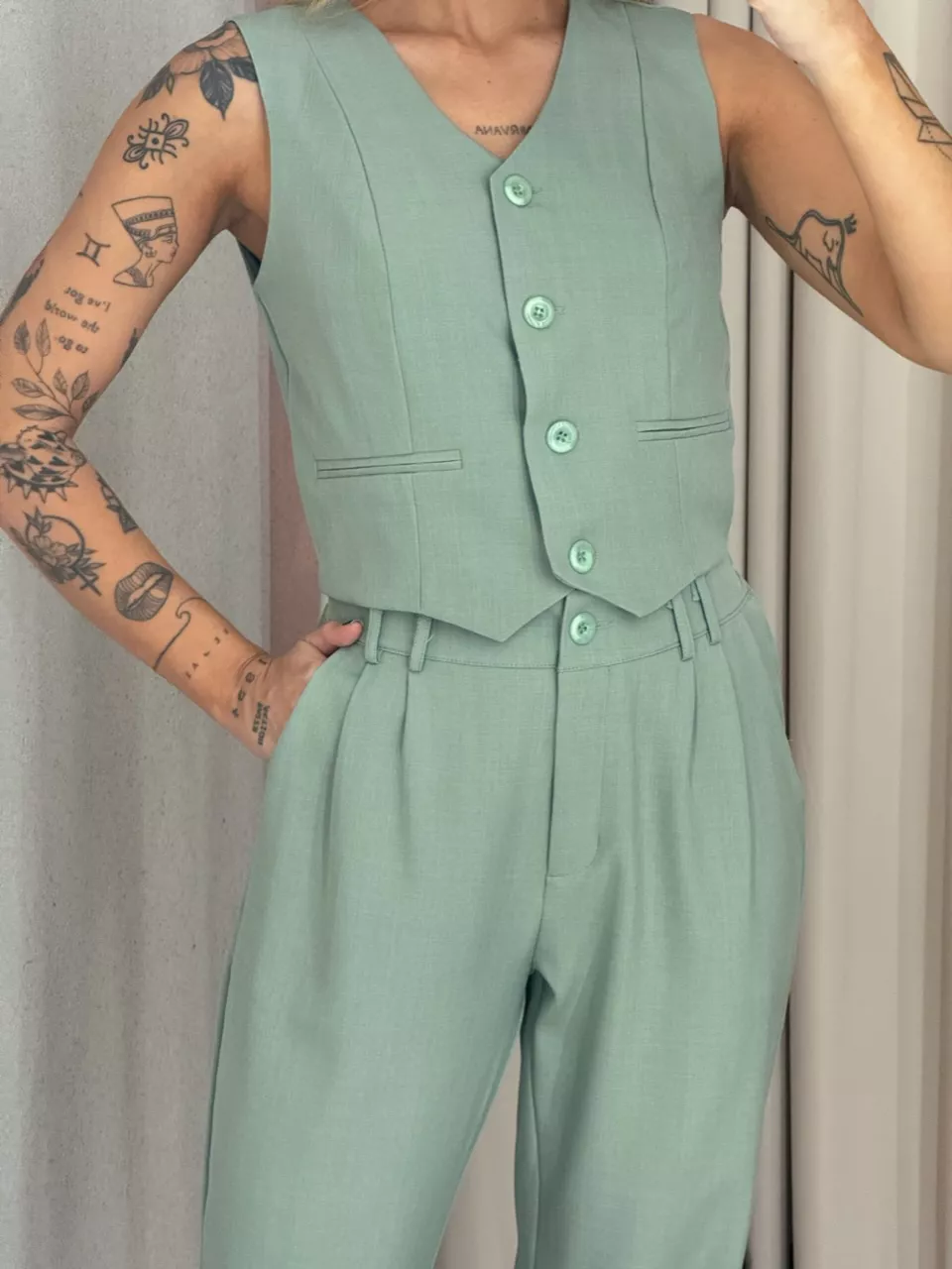 CONJUNTO AYLLA Calça verde