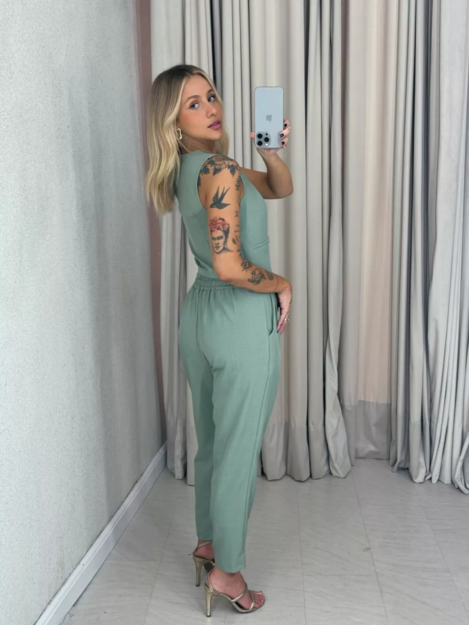 CONJUNTO AYLLA Calça verde