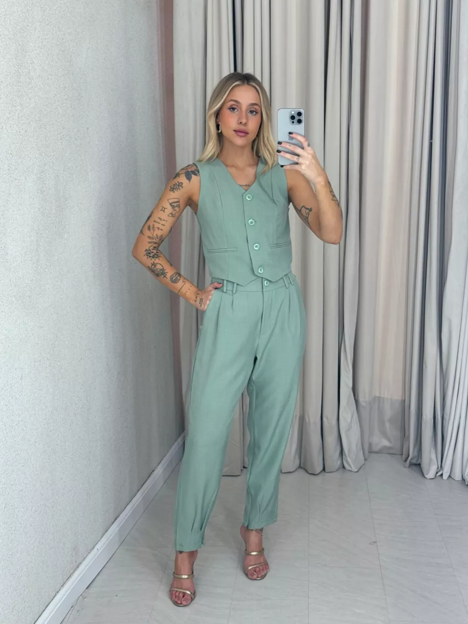 CONJUNTO AYLLA Calça verde