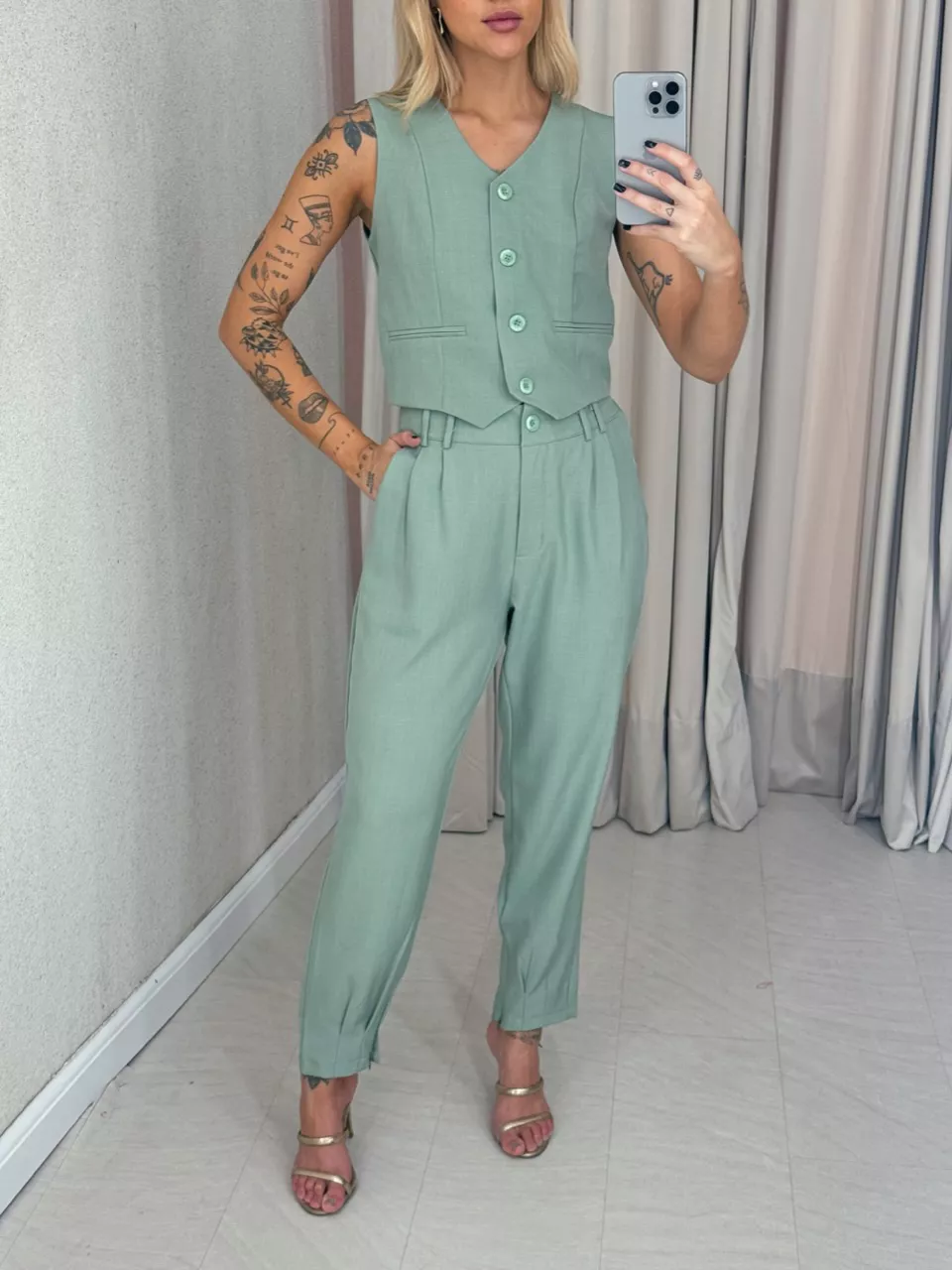CONJUNTO AYLLA Calça verde