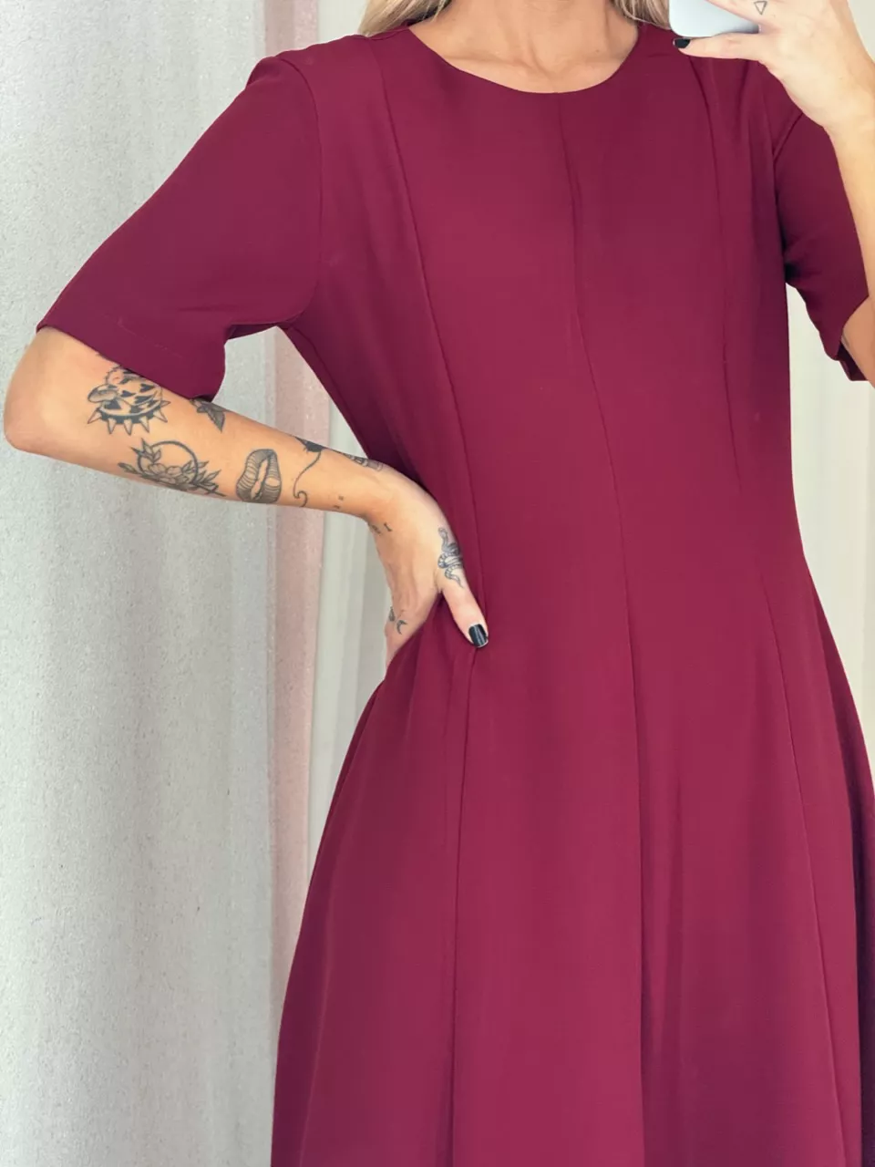 VESTIDO JULIA LONGO CHERRY RED