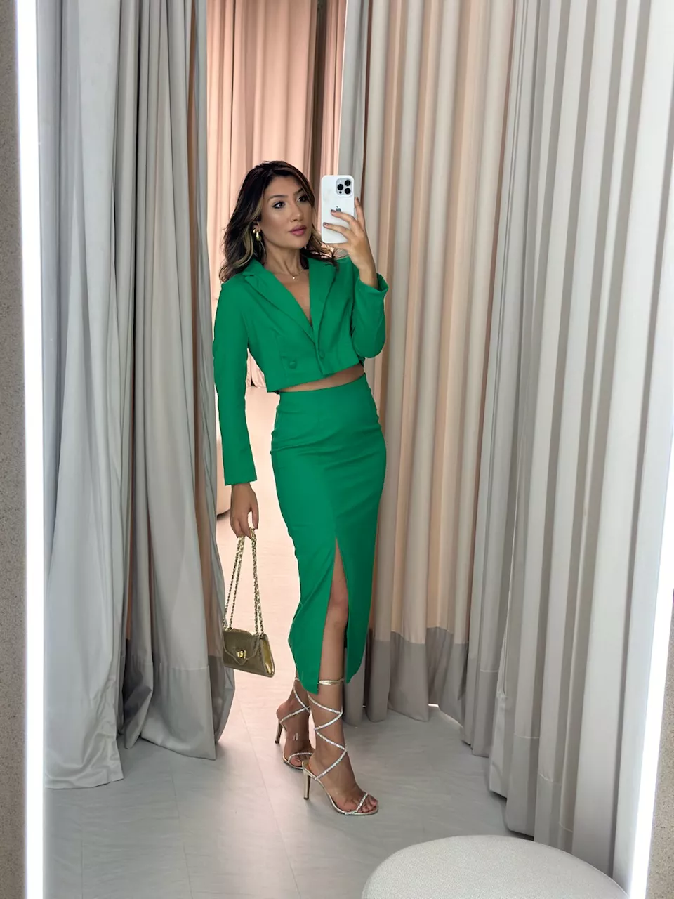 CONJUNTO BIANCA LINHO VERDE - 0051280014 - CAROLLA FERRARO
