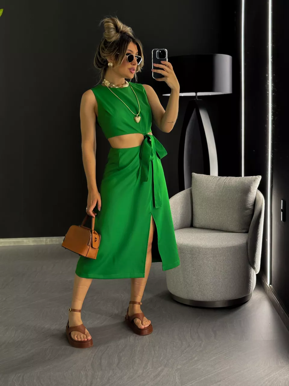 CONJUNTO PATRÍCIA VERDE - 0046530014 - CAROLLA FERRARO