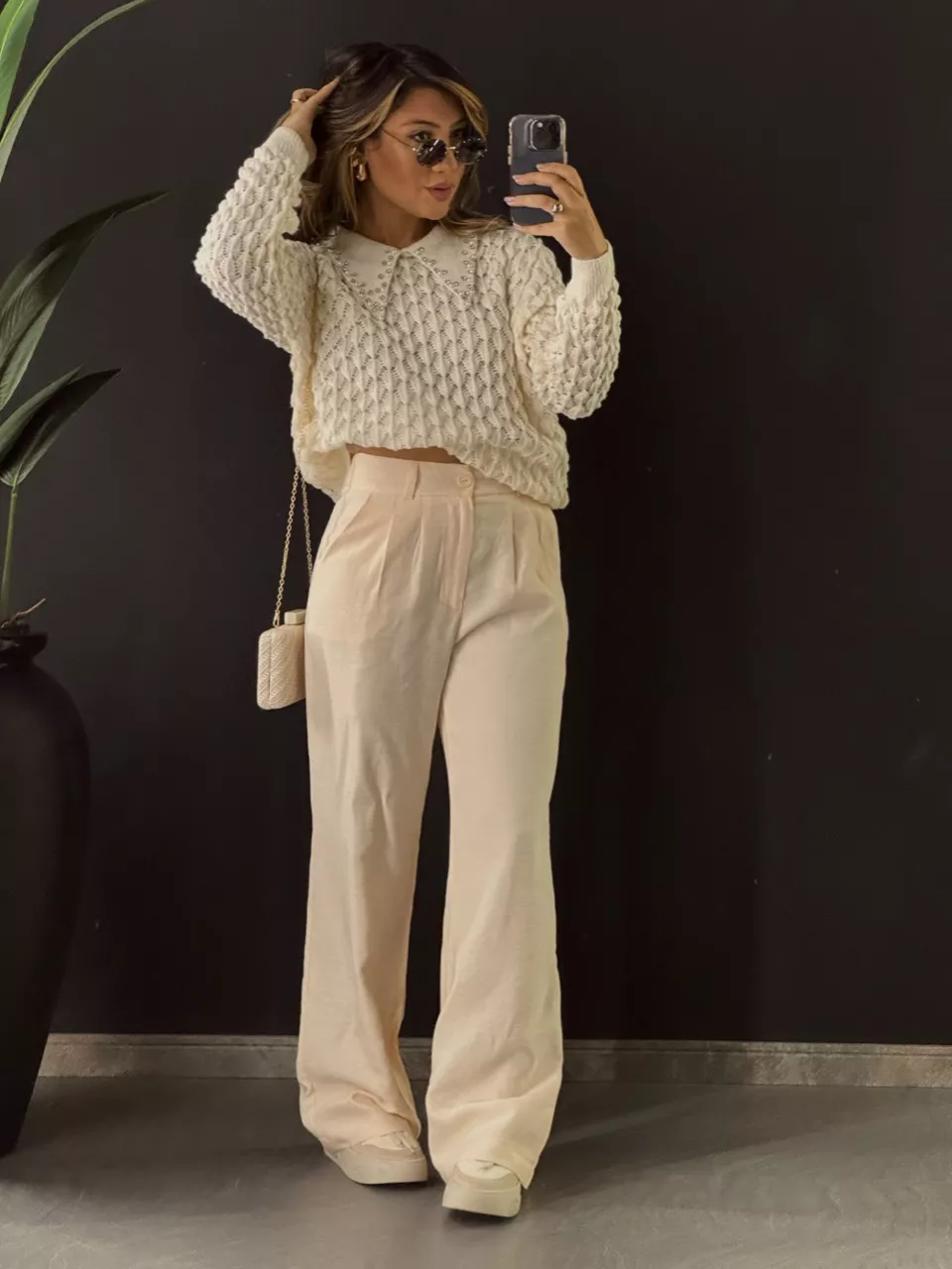 SUÉTER GOLA STRASS OFF
