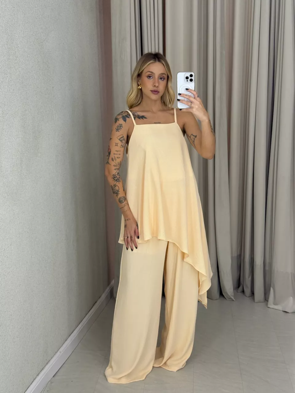 CALÇA MARIANA CF LASTEX Marfim