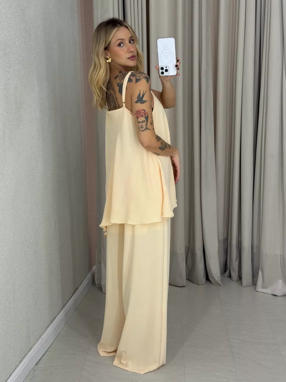 CALÇA MARIANA CF LASTEX Marfim