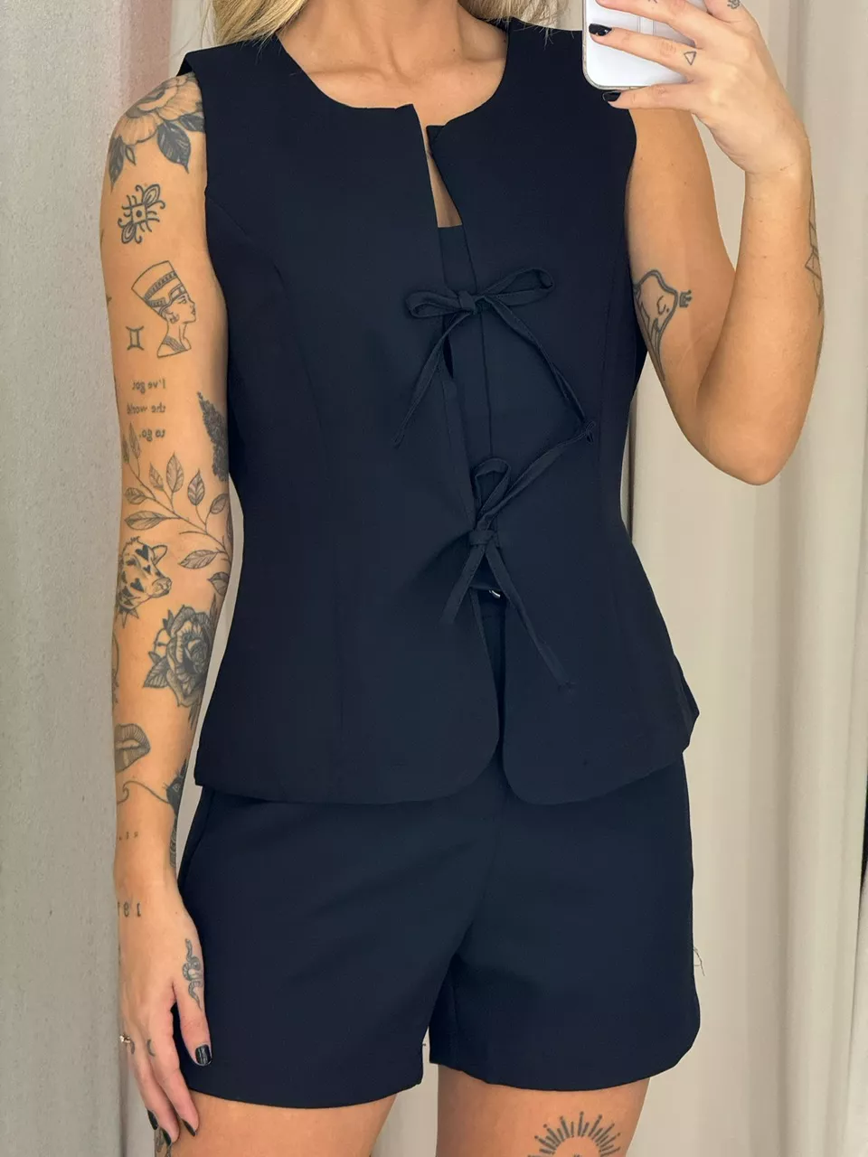 CONJUNTO LUARA SHORT PRETO