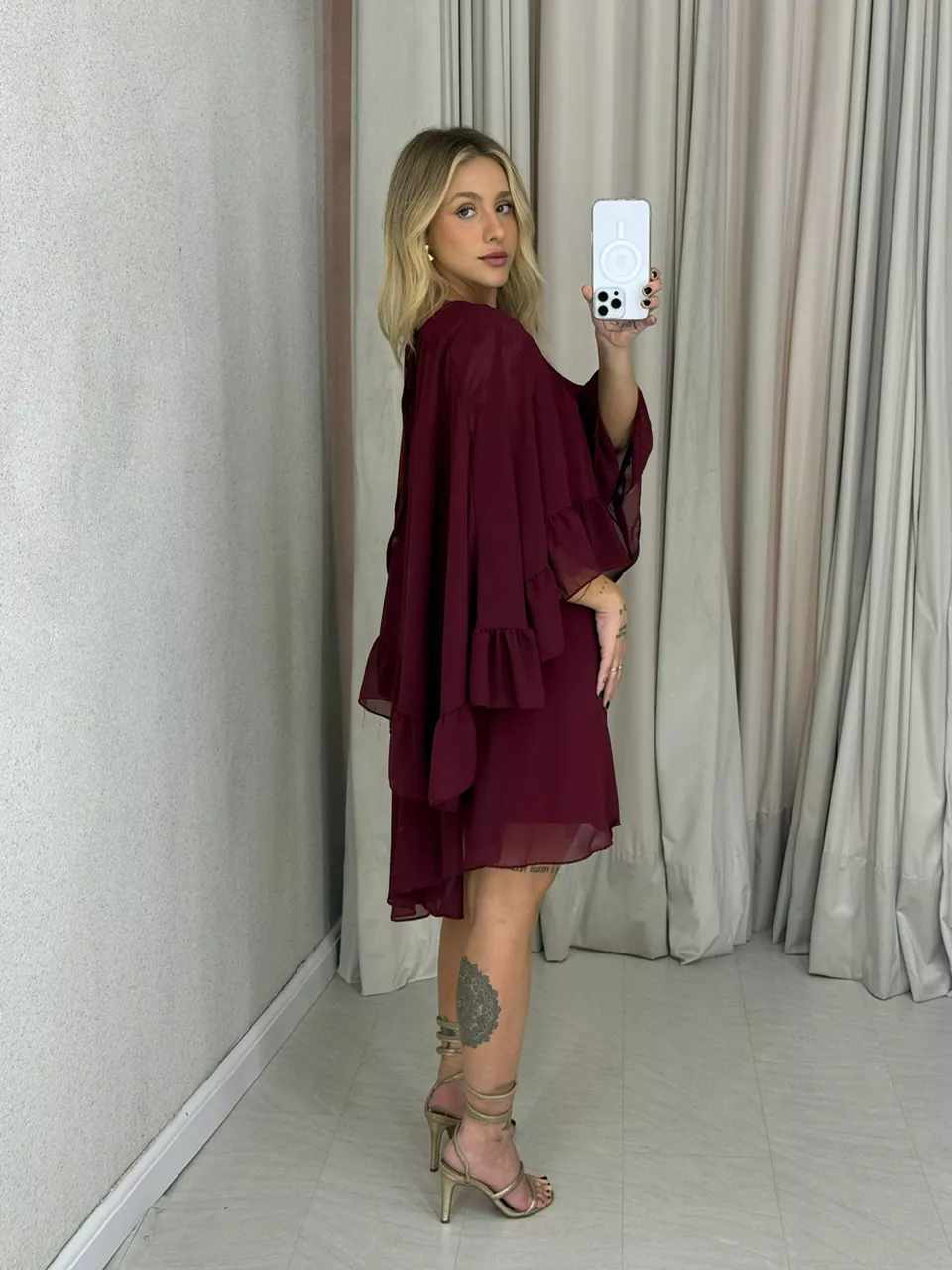 VESTIDO ELAINE CAPA VINHO