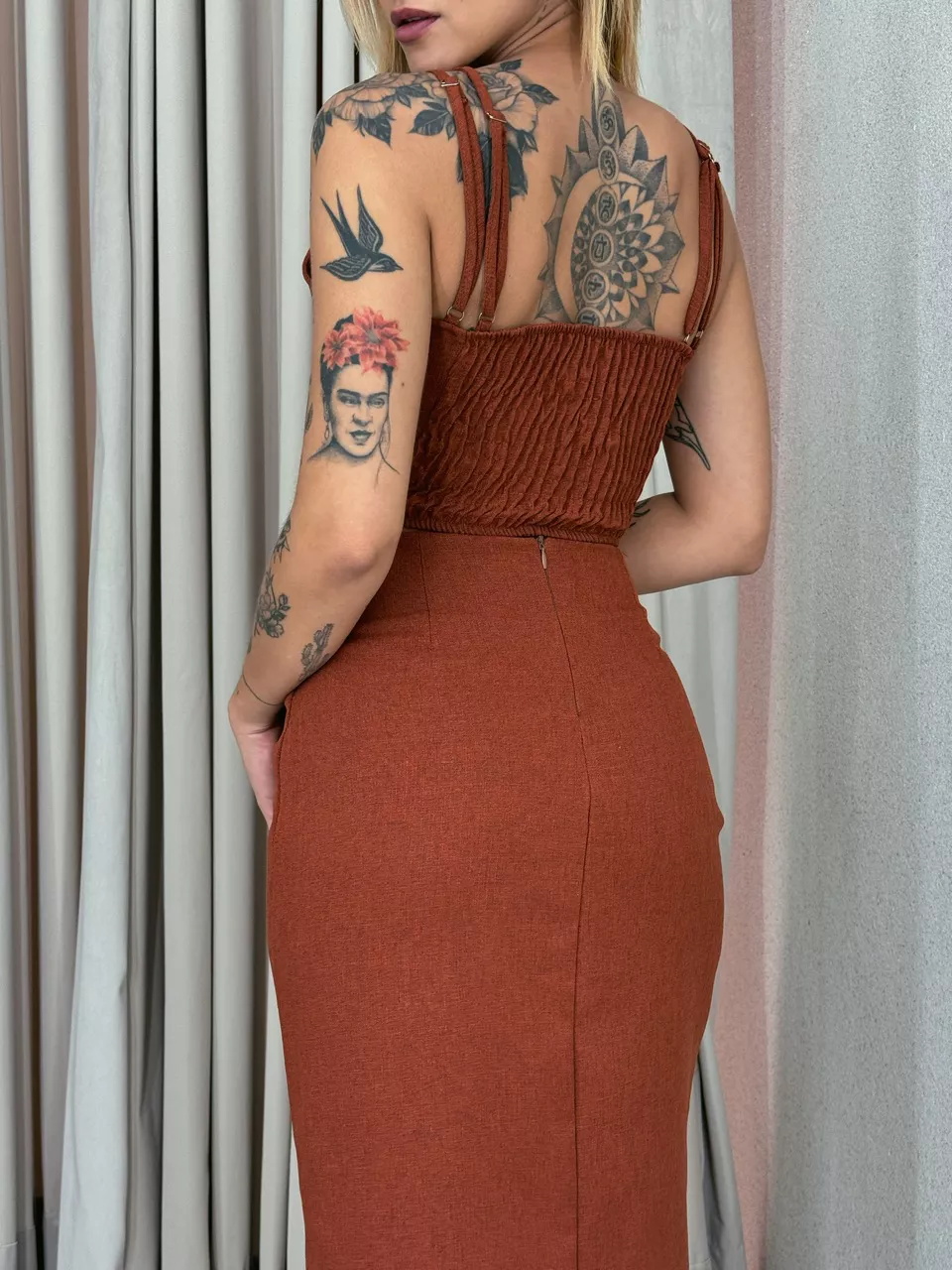 CONJUNTO MIRELA SAIA TERRACOTA