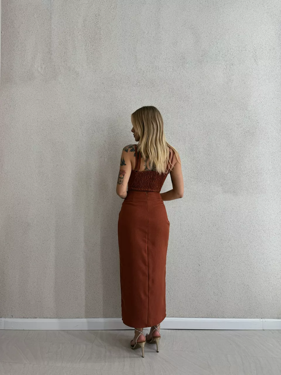 CONJUNTO MIRELA SAIA TERRACOTA