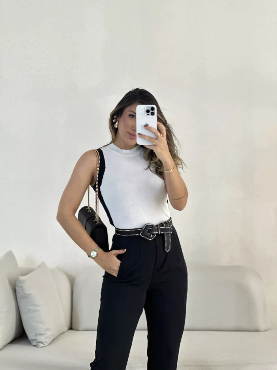 BLUSA JULIA CAVADA OFF - 0055510048 - CAROLLA FERRARO