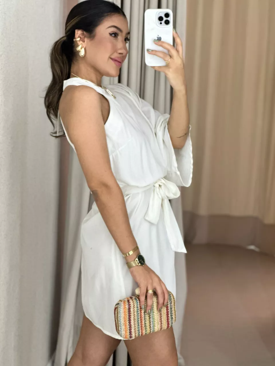 VESTIDO SANDY CURTO MARFIM