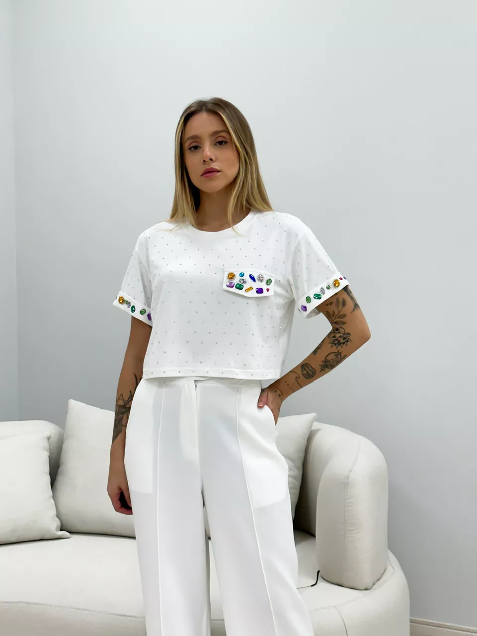 BLUSA ANGEL PEDRARIA OFF