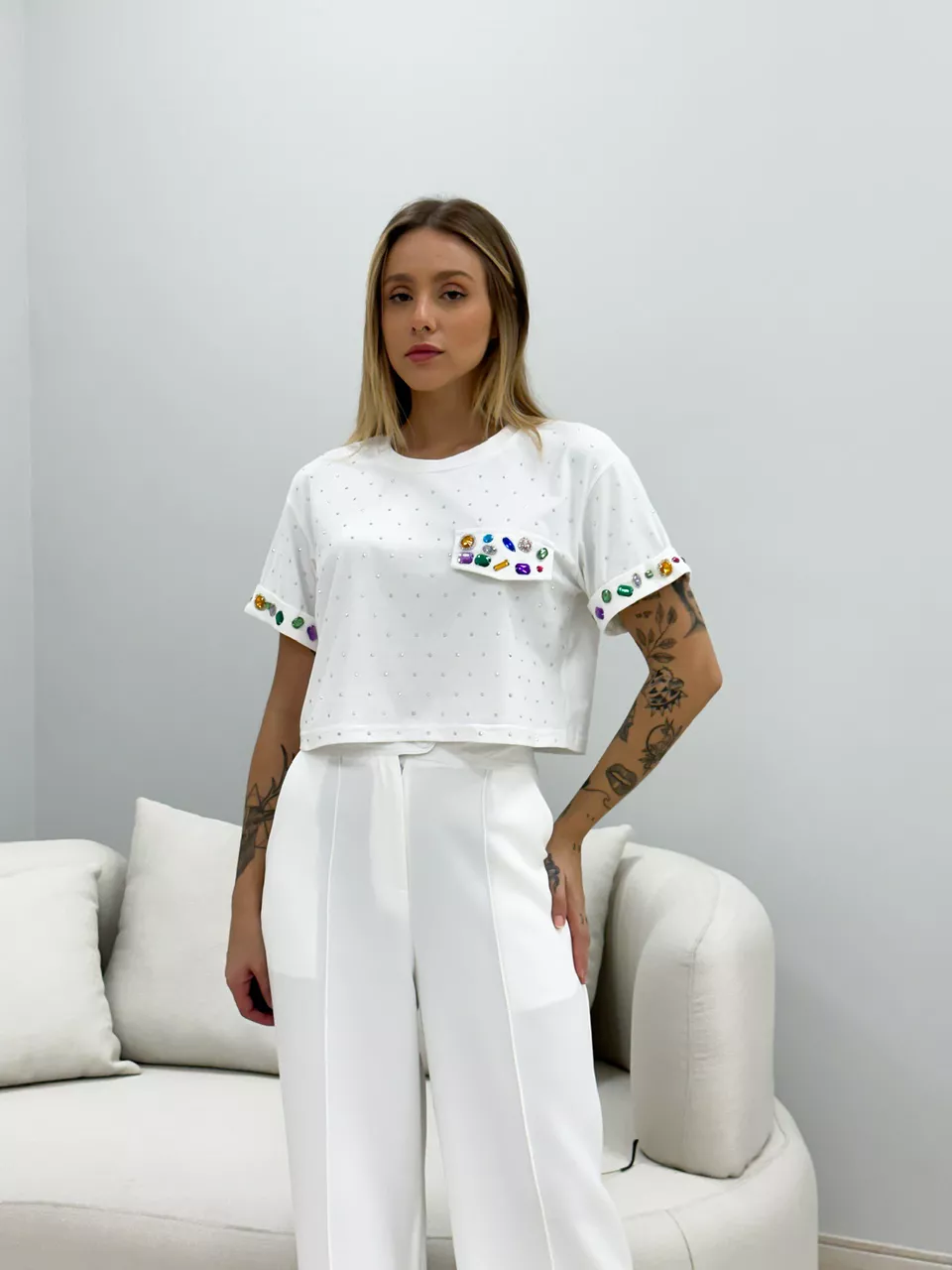 BLUSA ANGEL PEDRARIA OFF