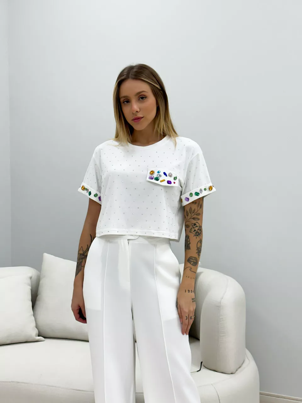 BLUSA ANGEL PEDRARIA OFF