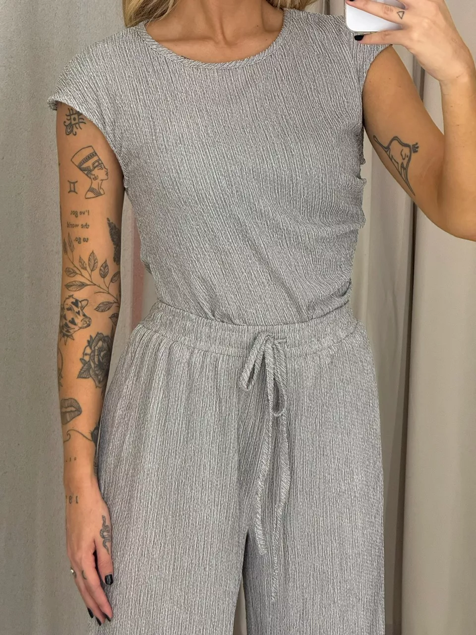 CONJUNTO ELIZABETH CALÇA CINZA