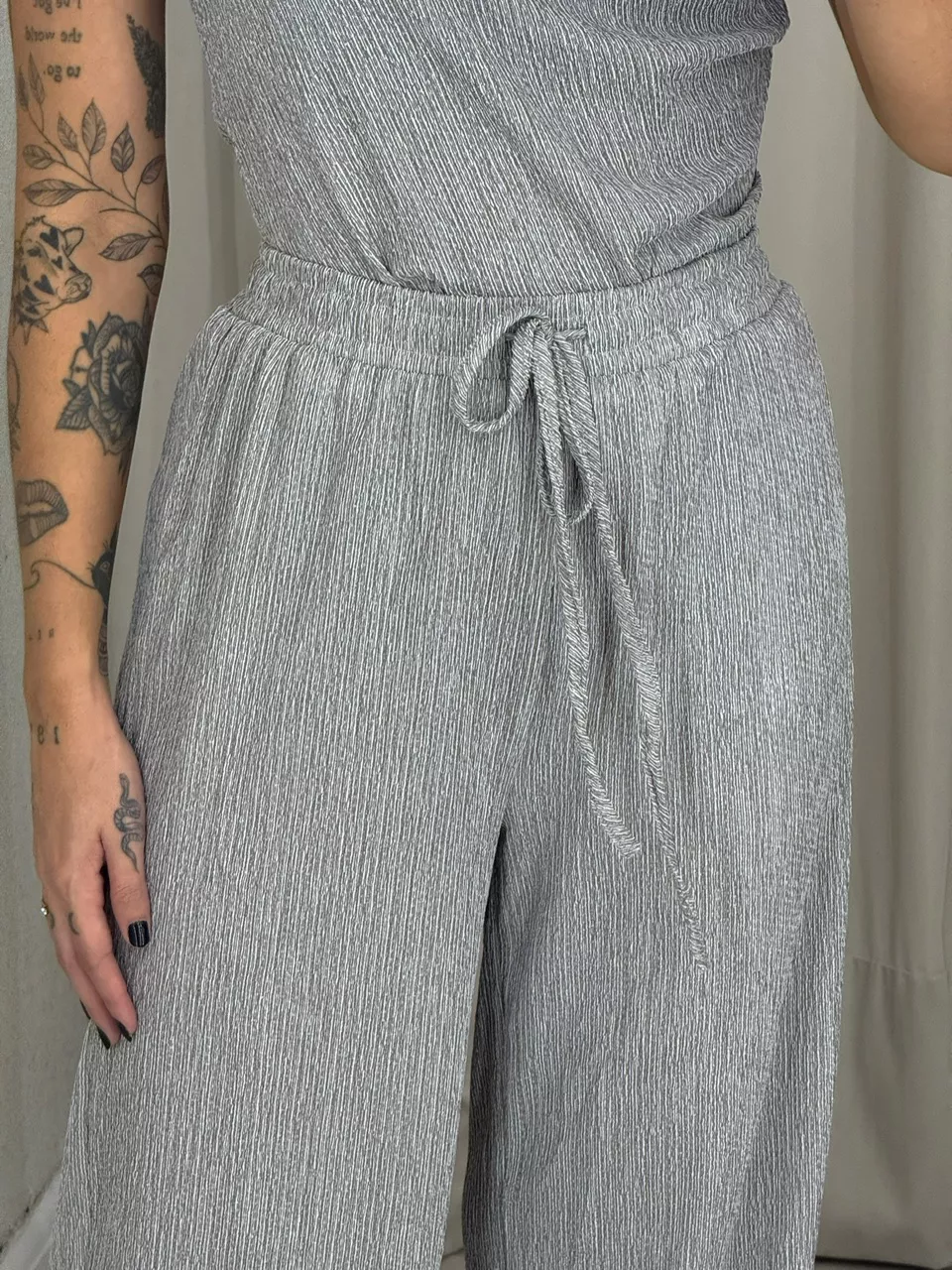 CONJUNTO ELIZABETH CALÇA CINZA