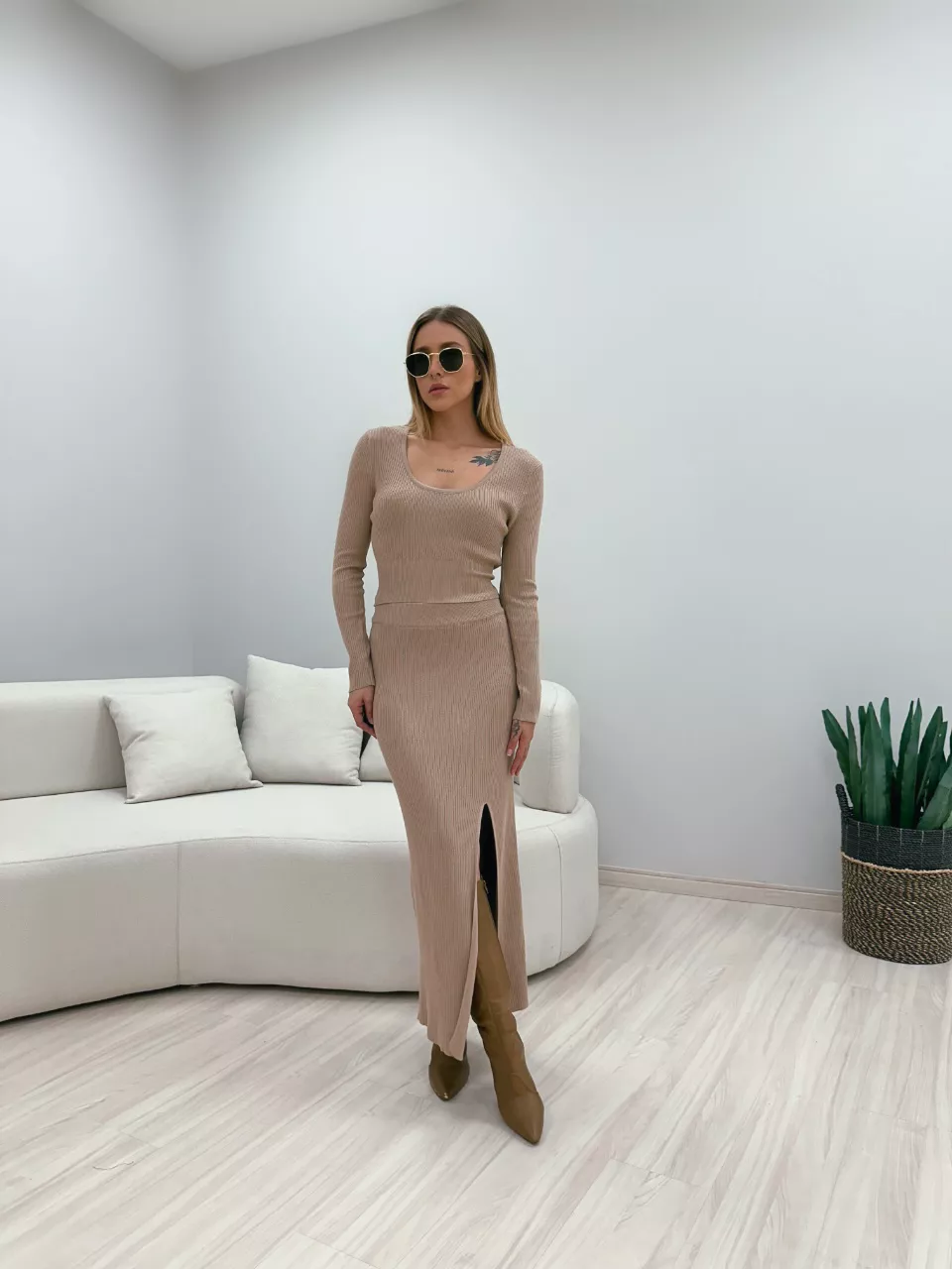CONJUNTO AYLA TRICOT NUDE