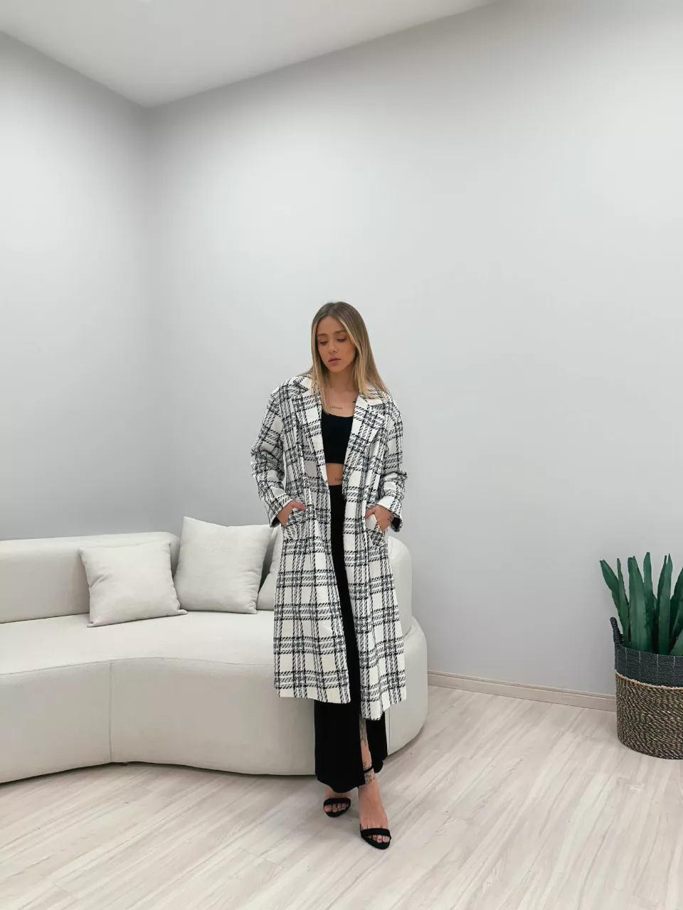 SOBRETUDO MIA XADREZ OFF - 0048950048 - CAROLLA FERRARO