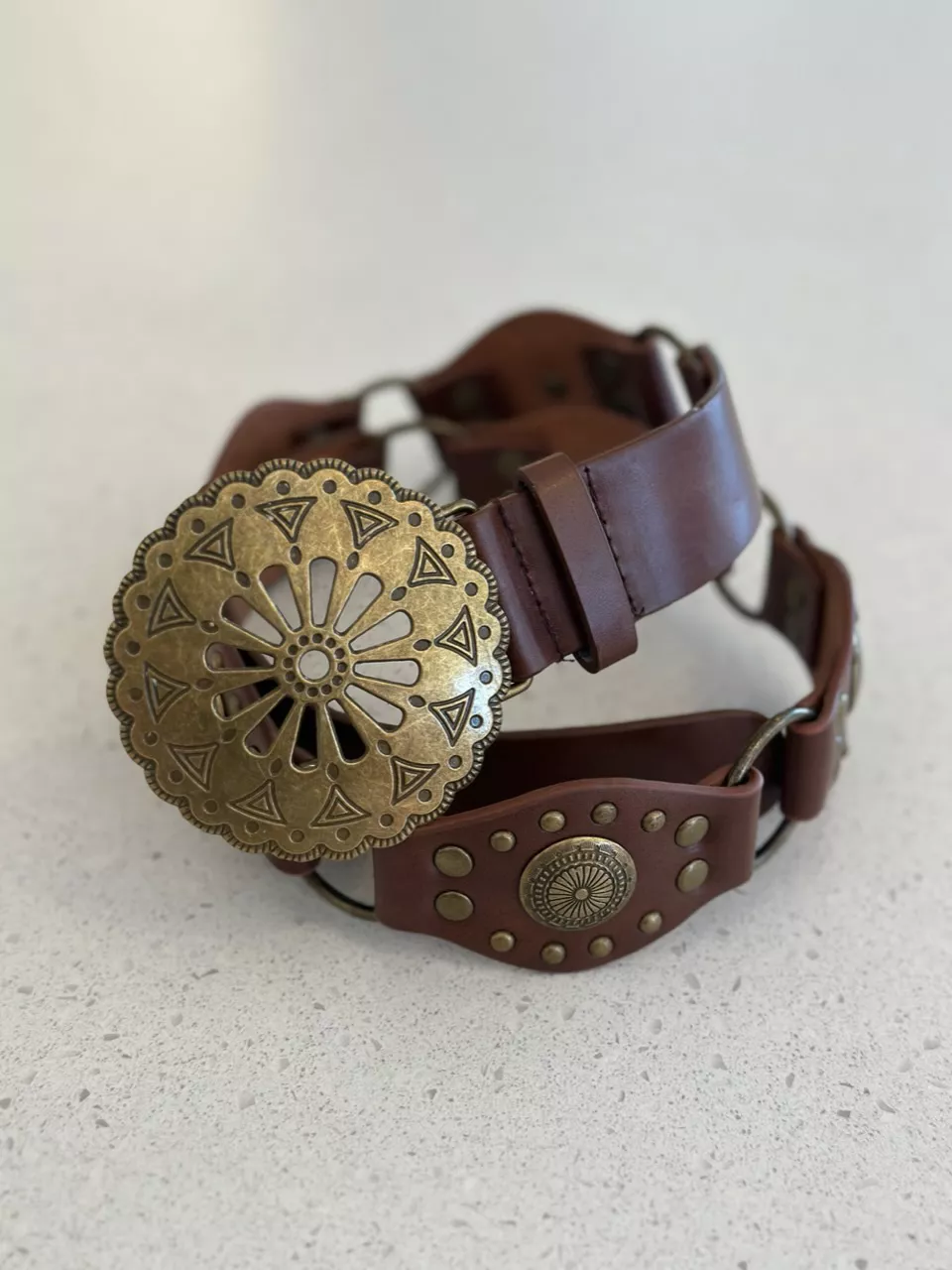 CINTO thayna BOHO CARAMELO/DOURADO - 0061590418 - CAROLLA FERRARO