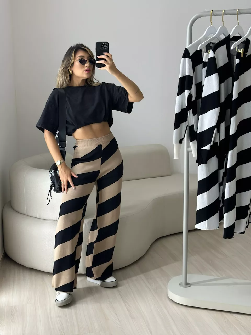 CONJUNTO PAULA LISTRADO NUDE