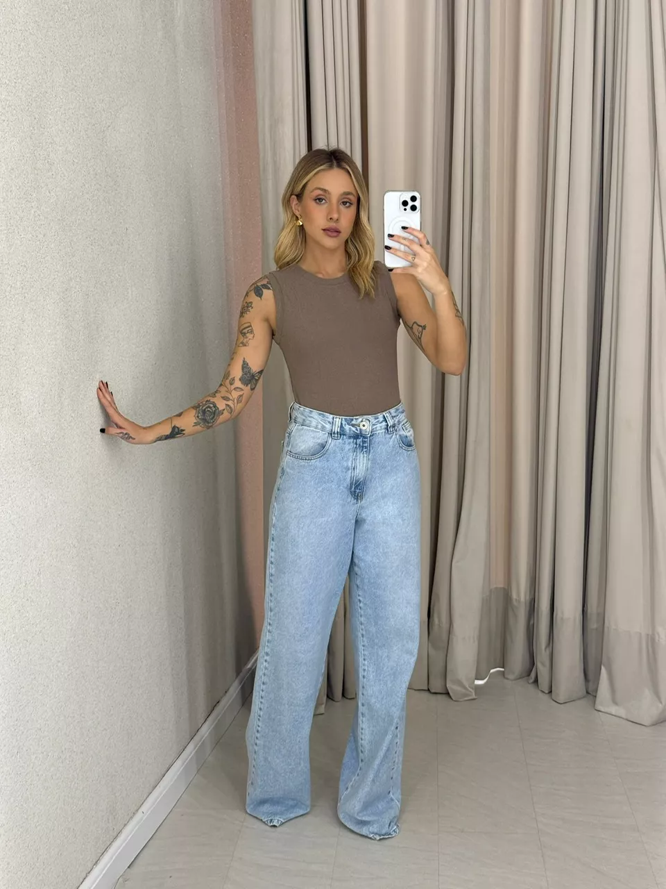 BLUSA ALESSANDRA CAVADA CAPUCCINO 
