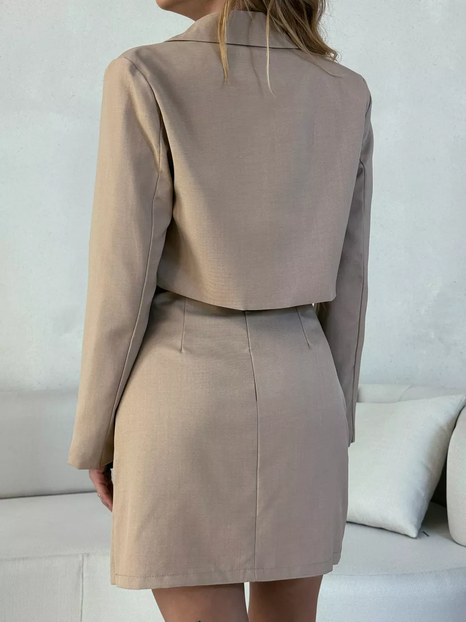 VESTIDO COM BLAZER CAPUCCINO 