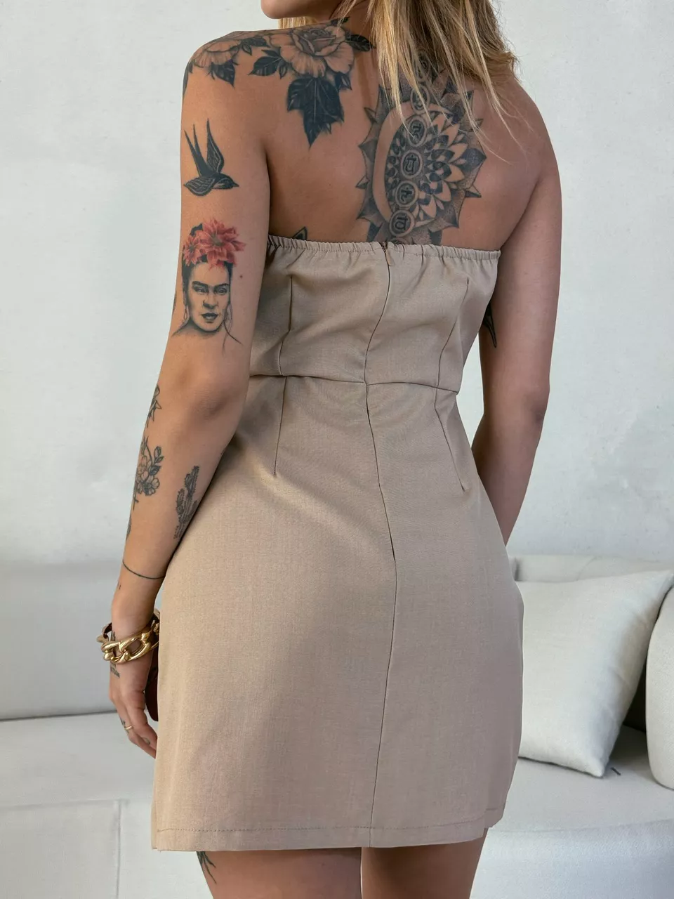 VESTIDO COM BLAZER CAPUCCINO 